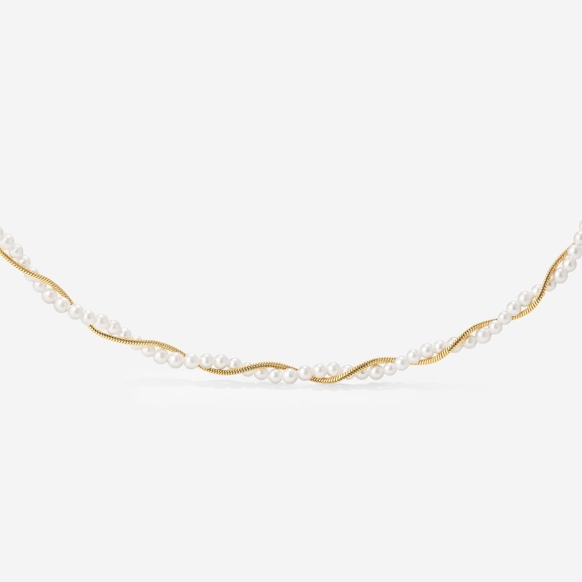 Gold infinity knot necklace