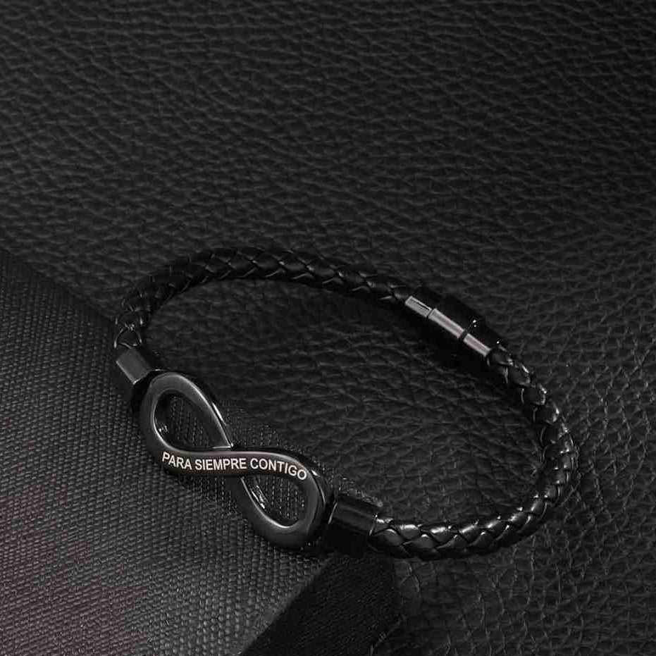 Men’s Infinity Bracelet – Optional Engraving, Gift for Him