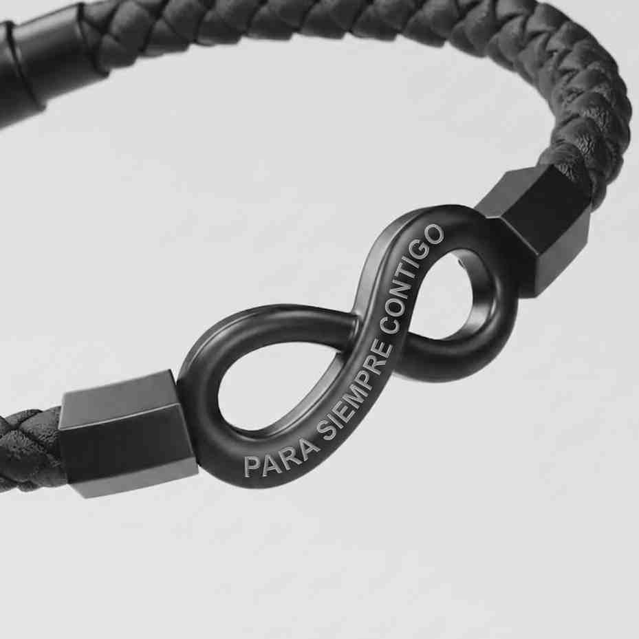 Men’s Infinity Bracelet – Optional Engraving, Gift for Him
