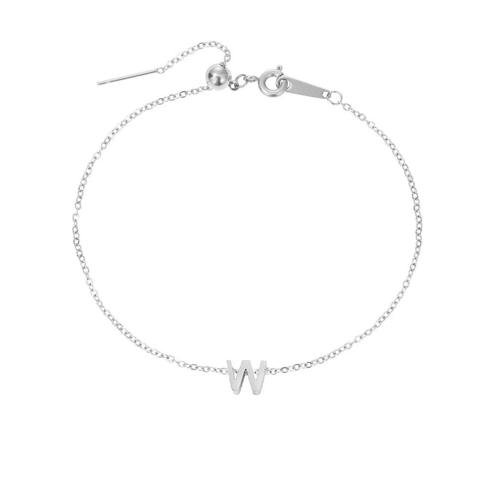 Gold-Plated Bracelet with Letter A-Z – Personalized Initial Jewelry