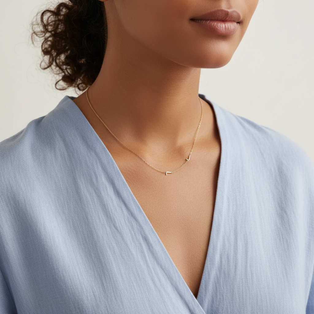 Personalized necklace with initials