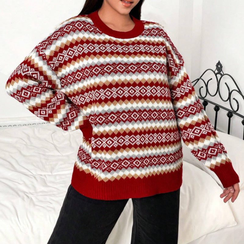 Jardena | Cozy Fair Isle Knit Sweater for Women