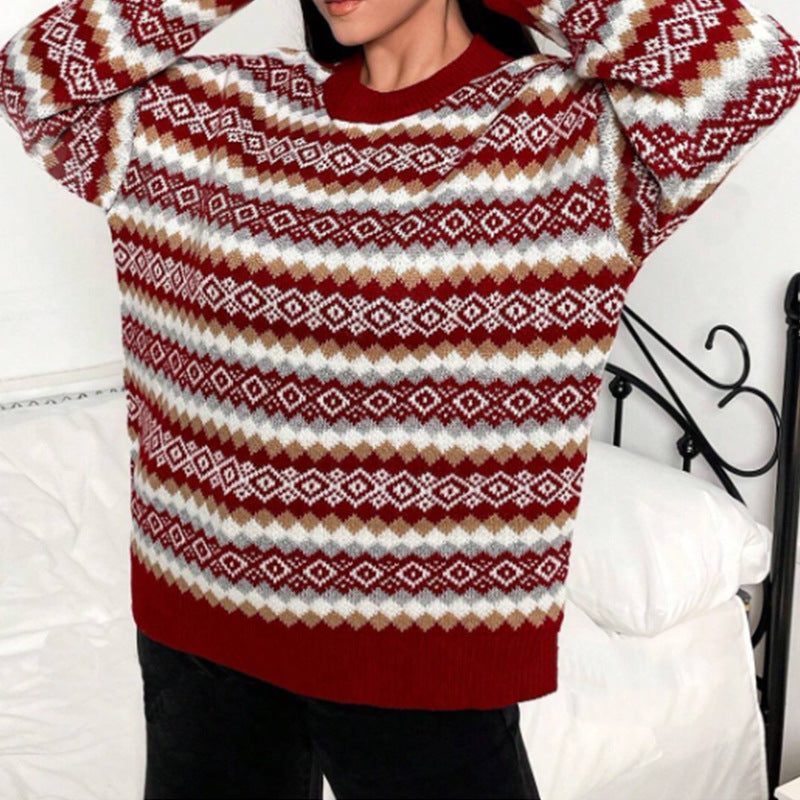 Jardena | Cozy Fair Isle Knit Sweater for Women