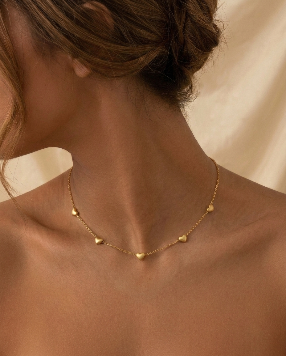 Amore Five Hearts Necklace