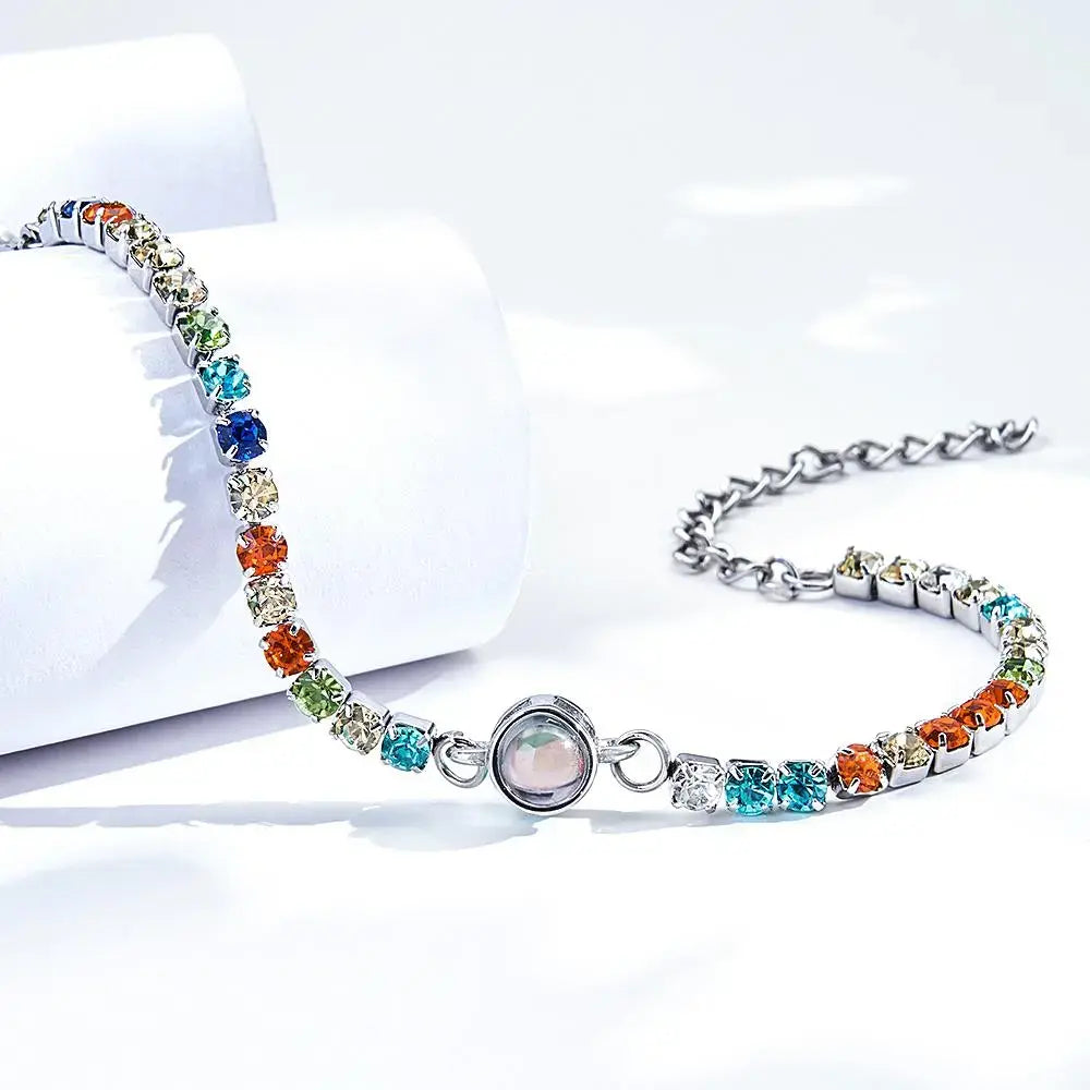 Personalized Photo Tennis Bracelet