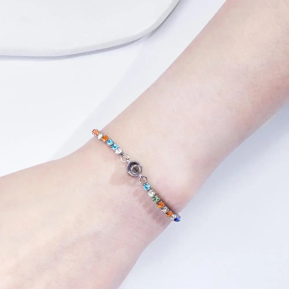 Personalized Photo Tennis Bracelet