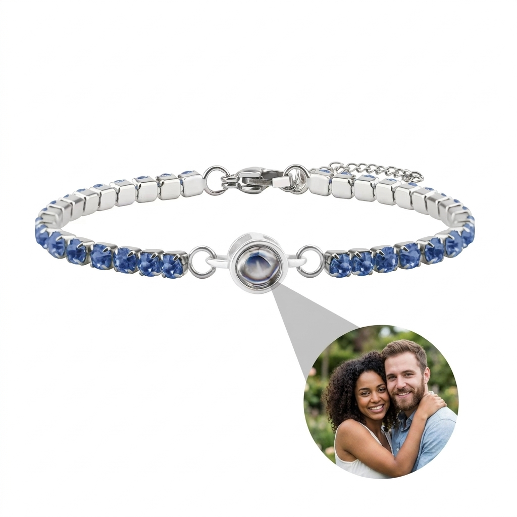 Personalized Photo Tennis Bracelet