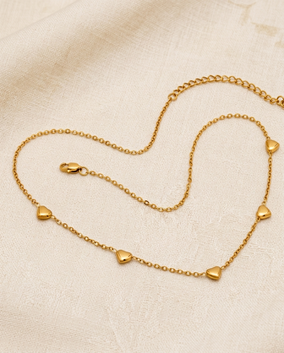 Amore Five Hearts Necklace