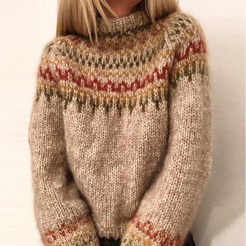 Wanda | Cozy Fair Isle Chunky Knit Sweater for Women