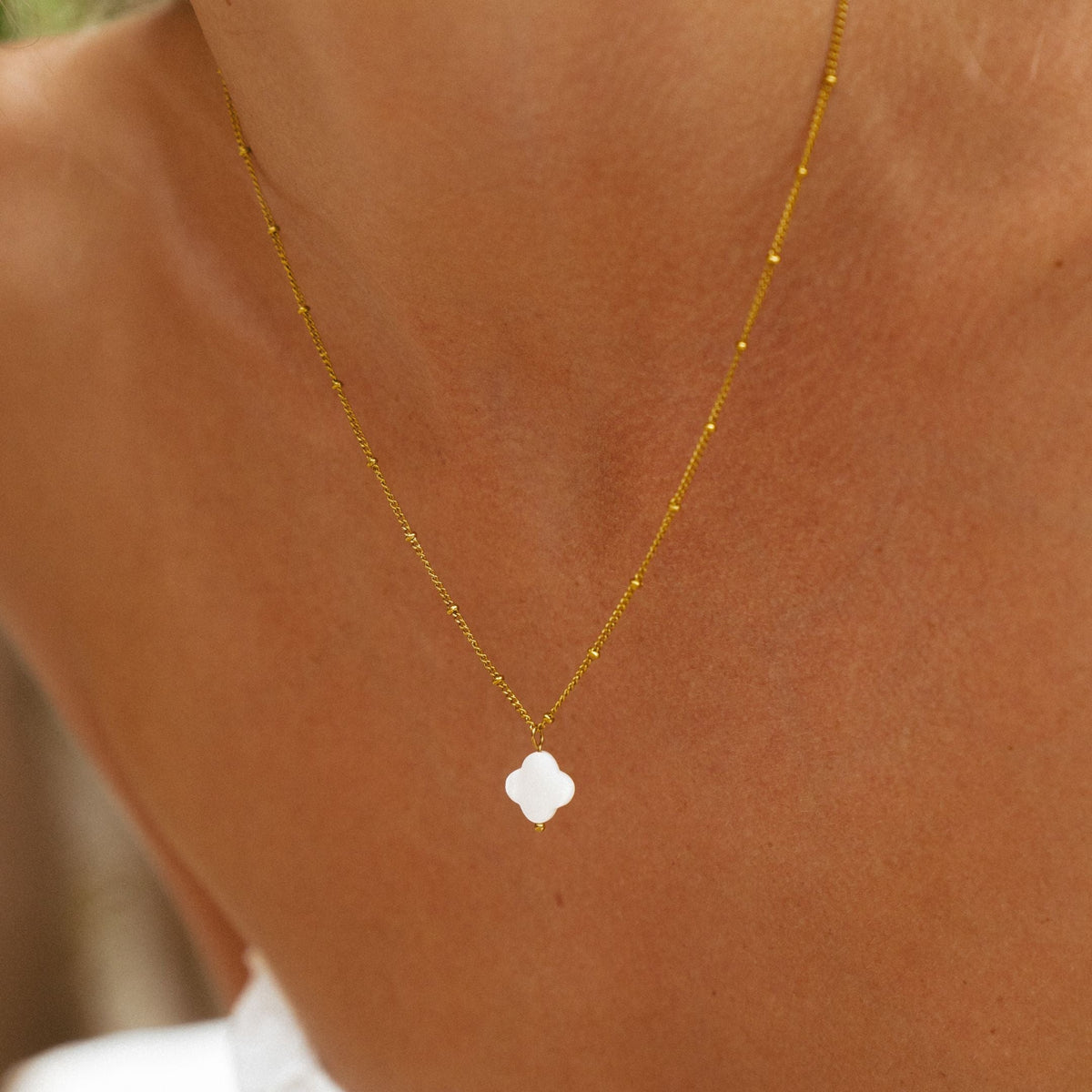 Necklace with Mother-of-Pearl Pendant