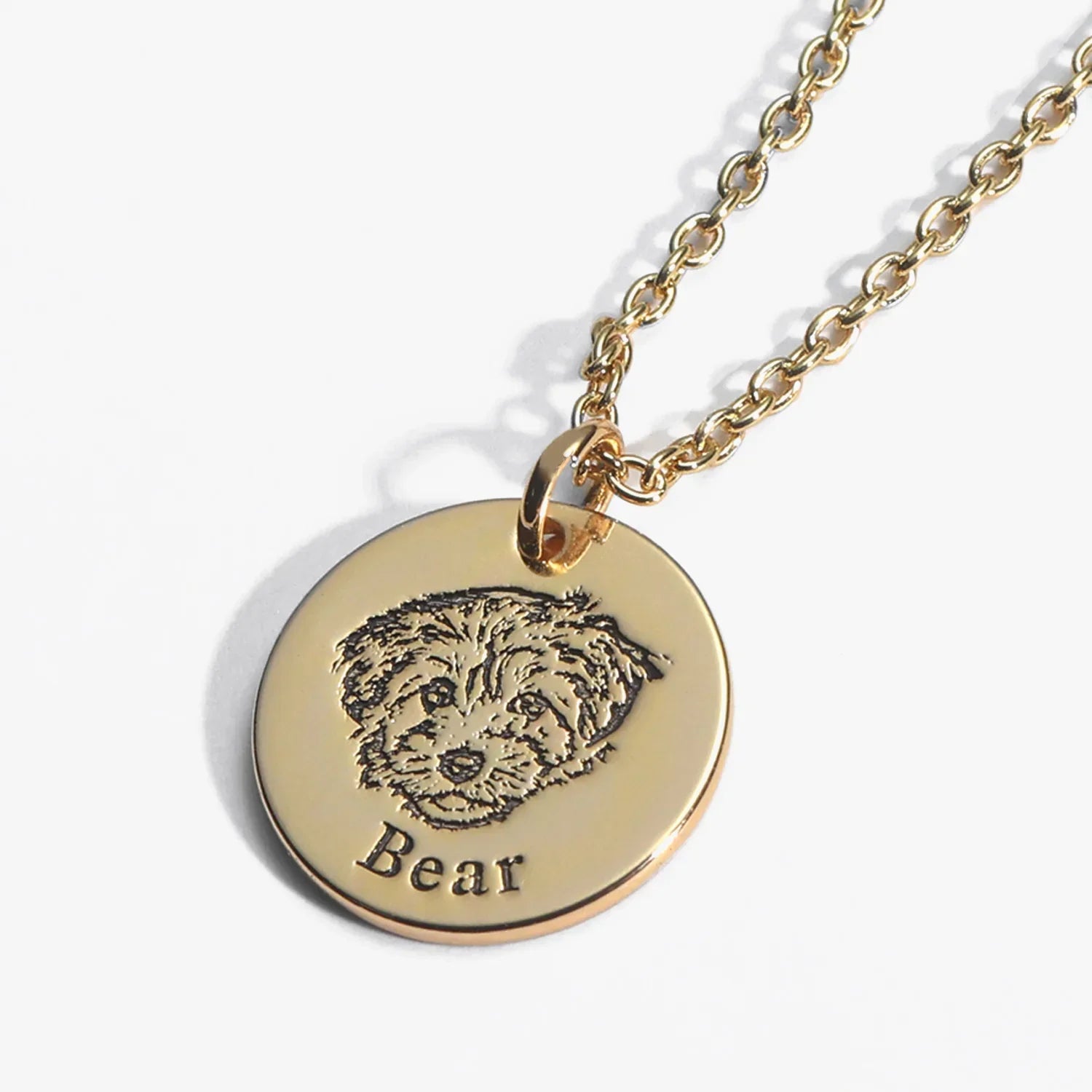 Engraved Pet Photo Necklace