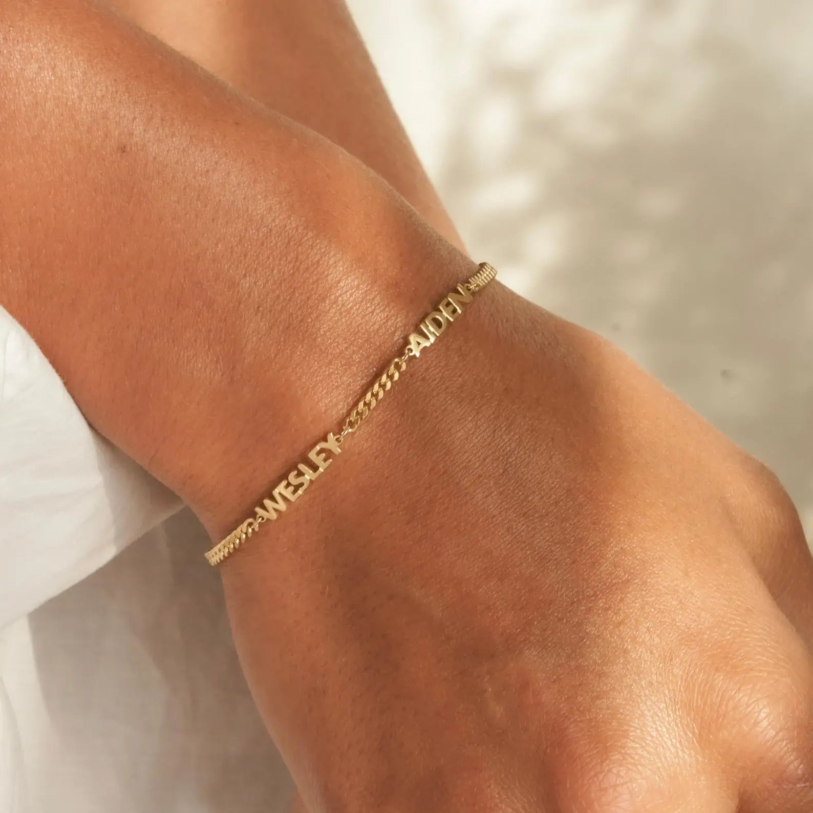 Personalized name bracelet