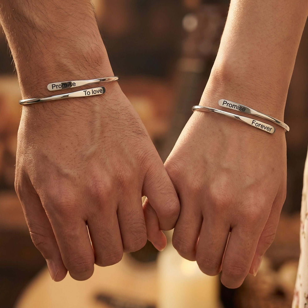 Personalized Engraved Bracelet – Names, Dates and Special Words, for Couples