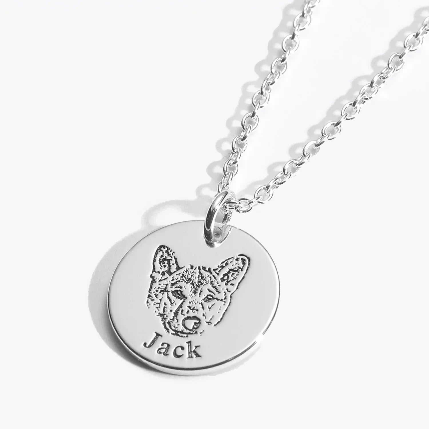 Engraved Pet Photo Necklace