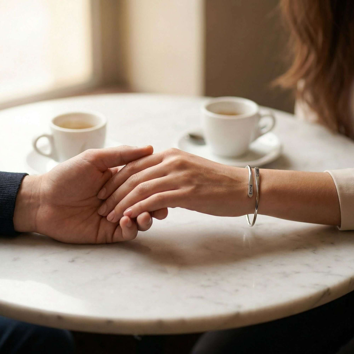 Personalized Engraved Bracelet – Names, Dates and Special Words, for Couples