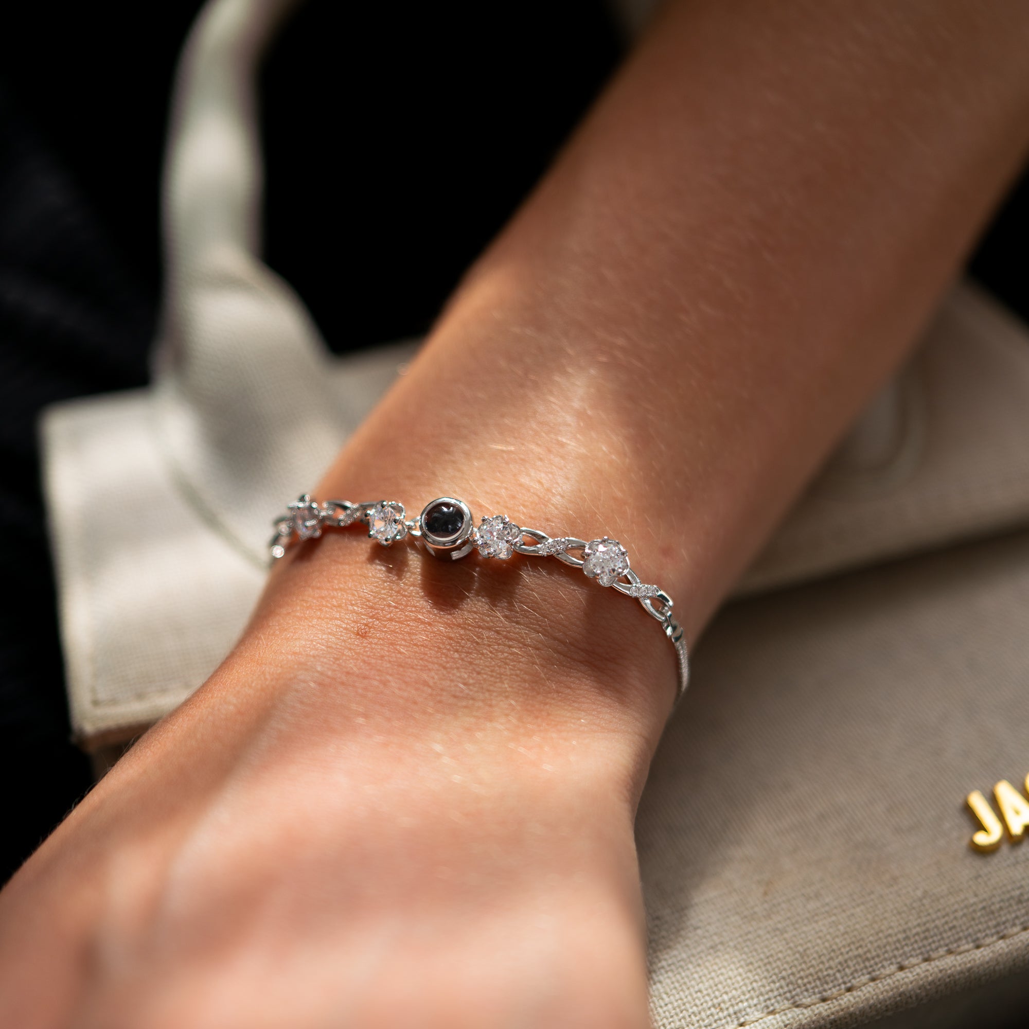 Photo bracelet with your own image - Eternal Love