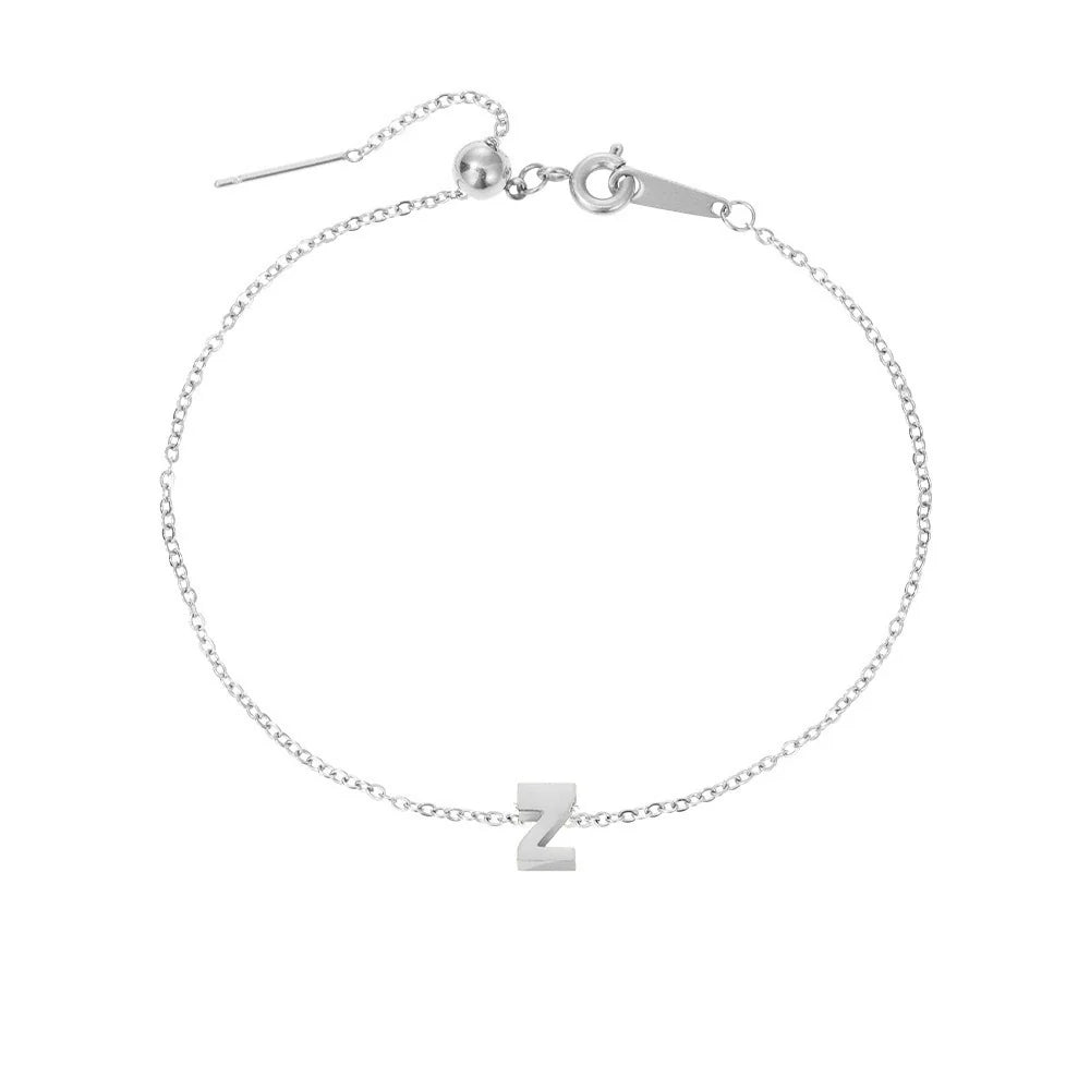Gold-Plated Bracelet with Letter A-Z – Personalized Initial Jewelry