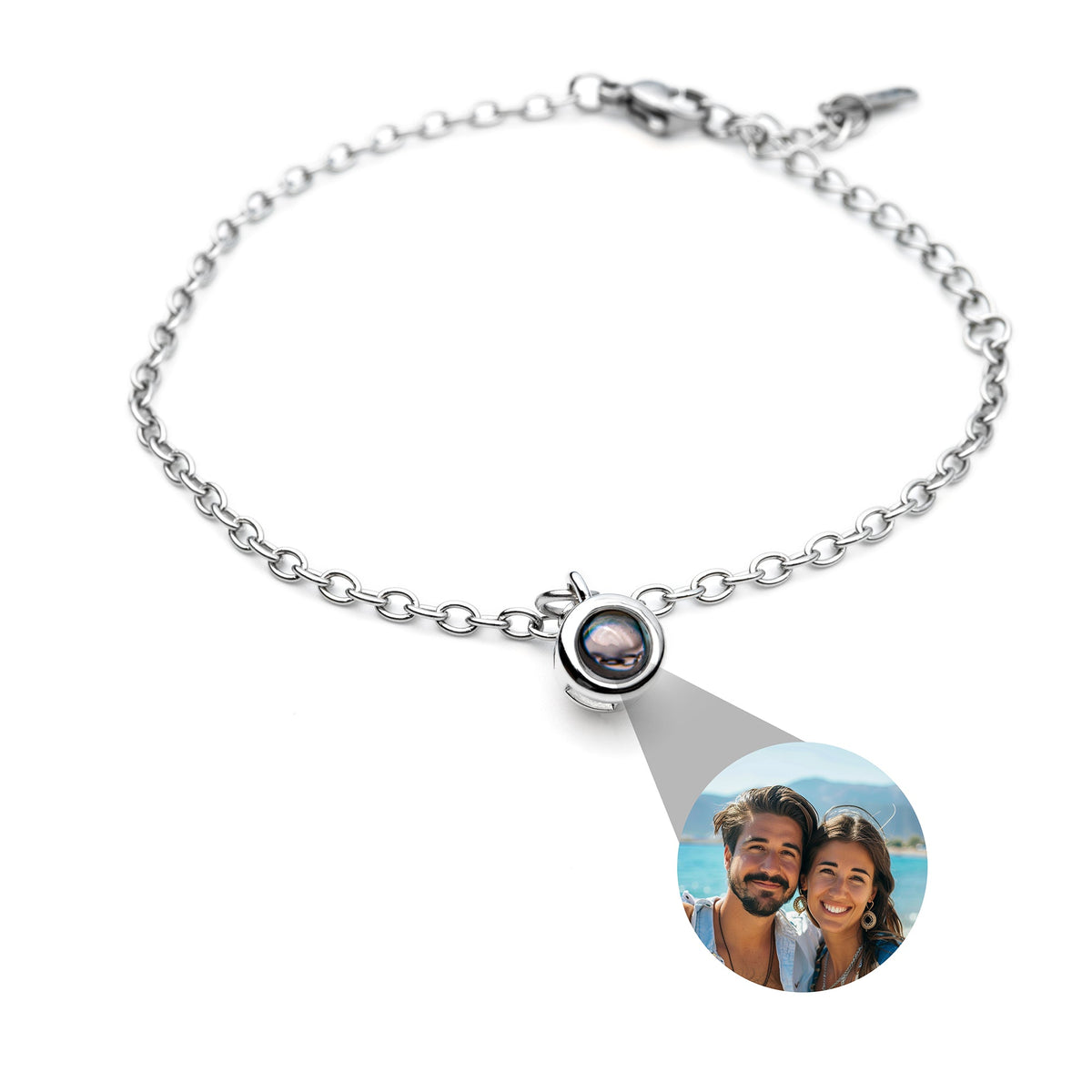 Personalized photo bracelet with your own photo - elegant