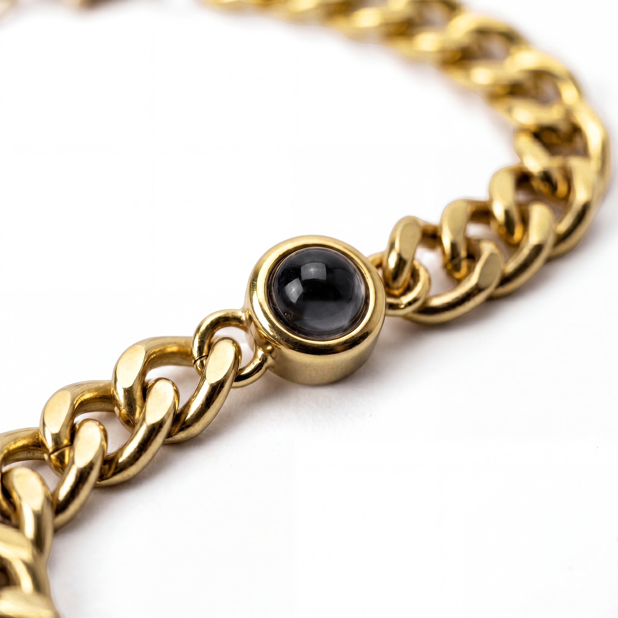Photo bracelet with your own photo - Cuban Chain
