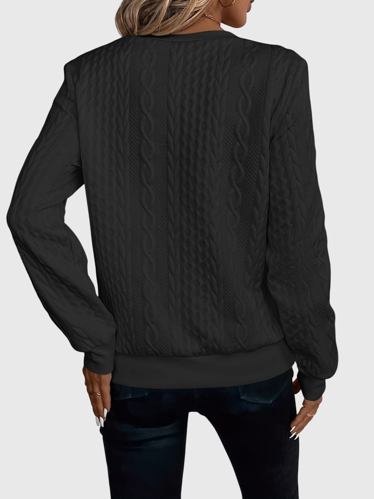 Ambretta | Women's Cozy Cable Knit Zip-Up Sweater