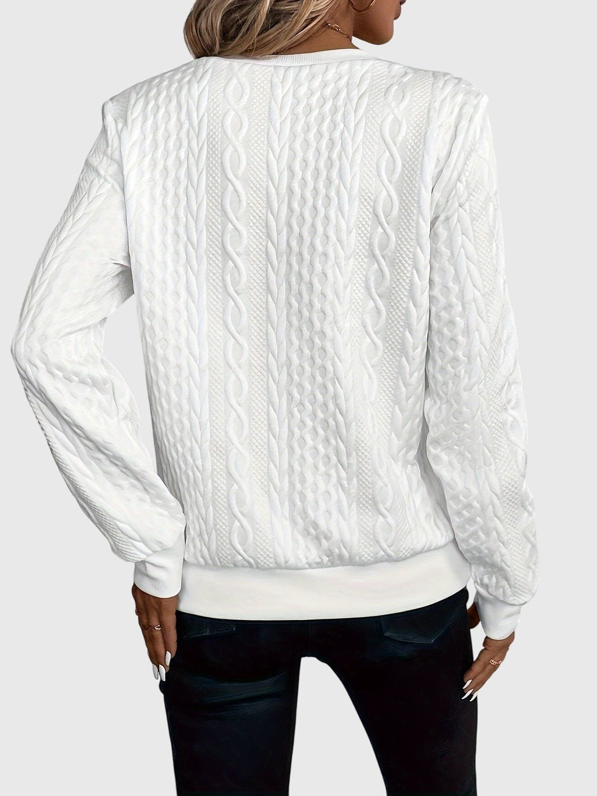 Ambretta | Women's Cozy Cable Knit Zip-Up Sweater