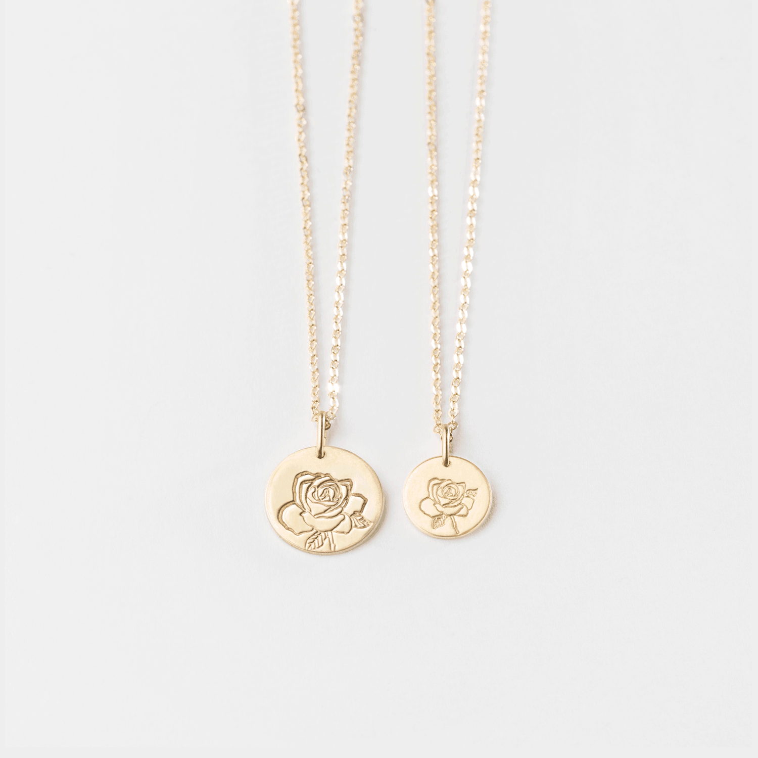 Birth Flower Necklace – Personalized Flower of the Month