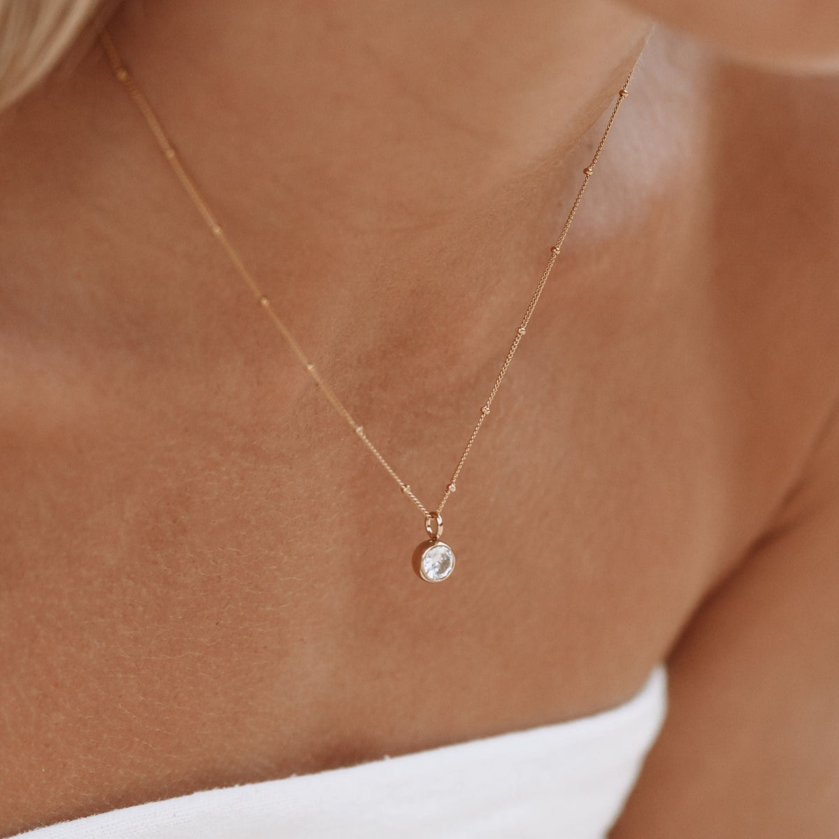 Birthstone necklace
