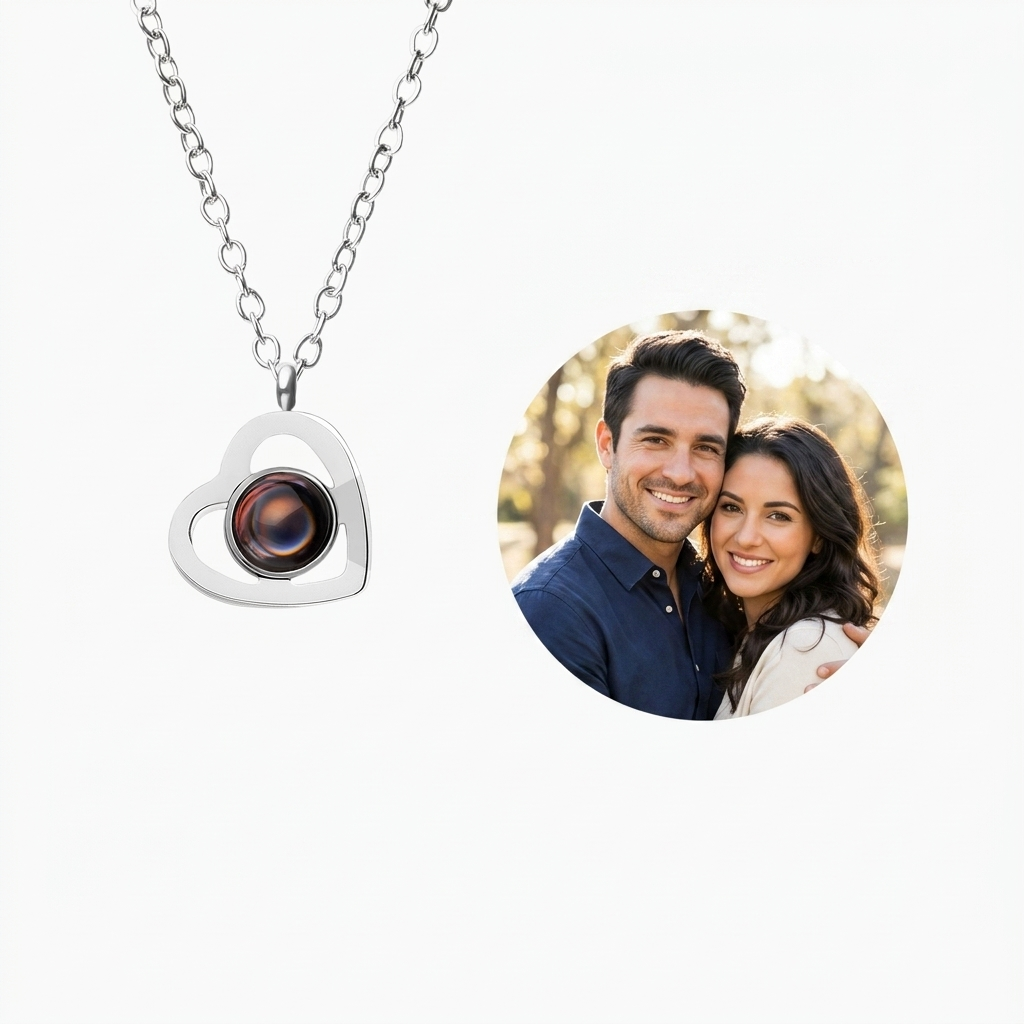 Photo Inside Pendant Necklace – Elegant Personalized Necklace