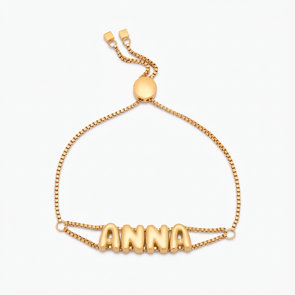 Bubble Name Bracelet