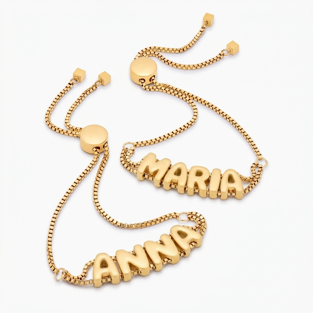 Bubble Name Bracelet