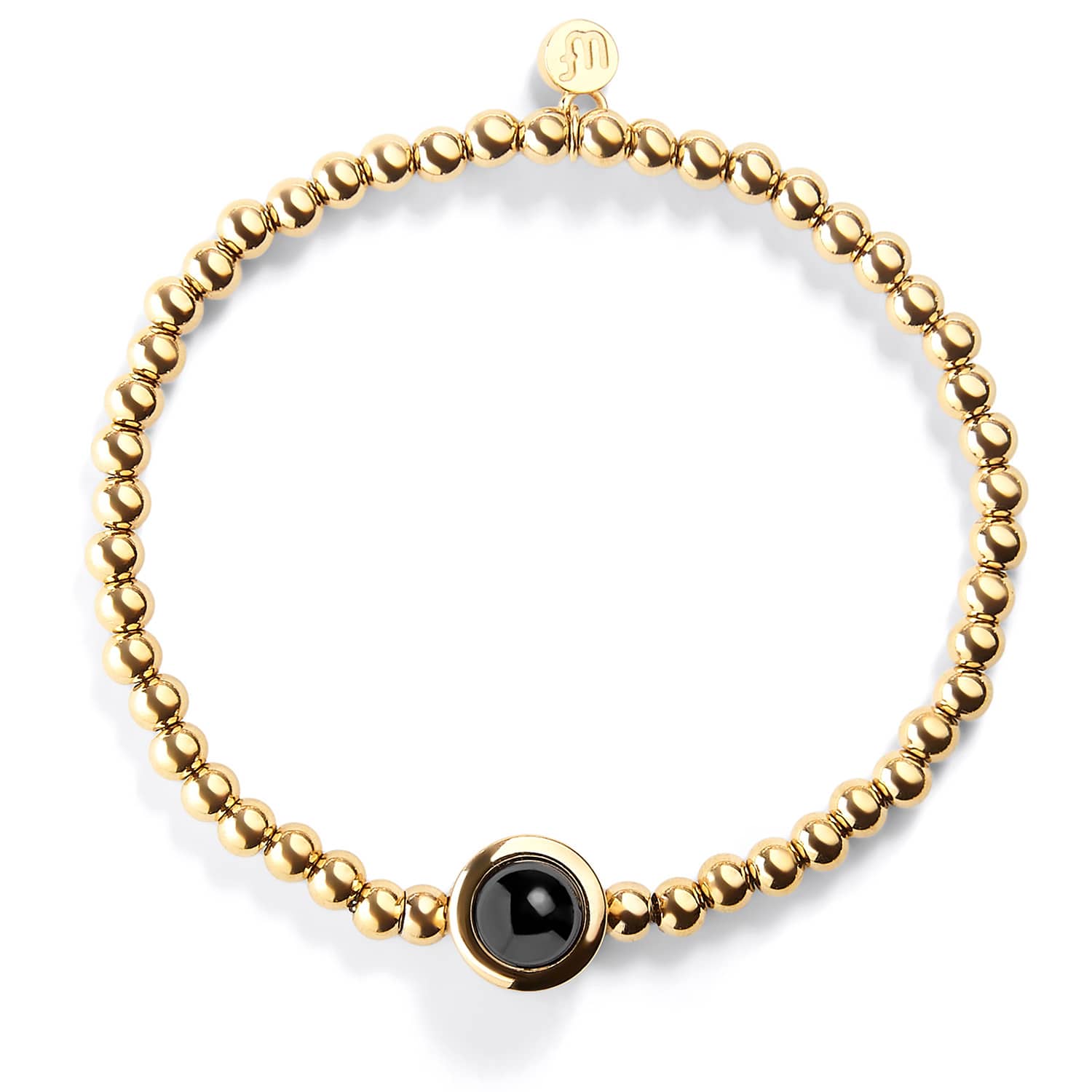 Personalized Circle Photo Stretch Bracelet