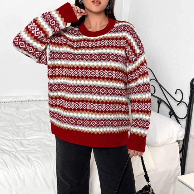 Jardena | Cozy Fair Isle Knit Sweater for Women