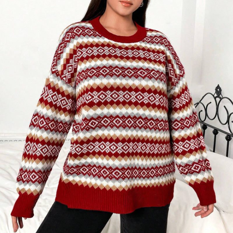 Jardena | Cozy Fair Isle Knit Sweater for Women