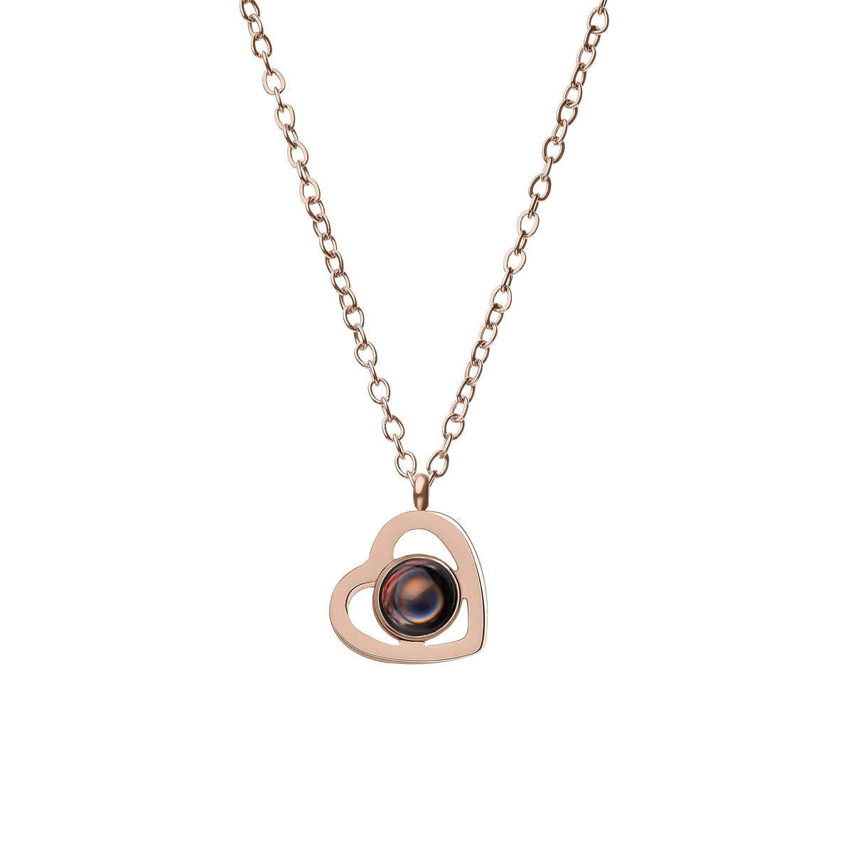 Photo Inside Pendant Necklace – Elegant Personalized Necklace