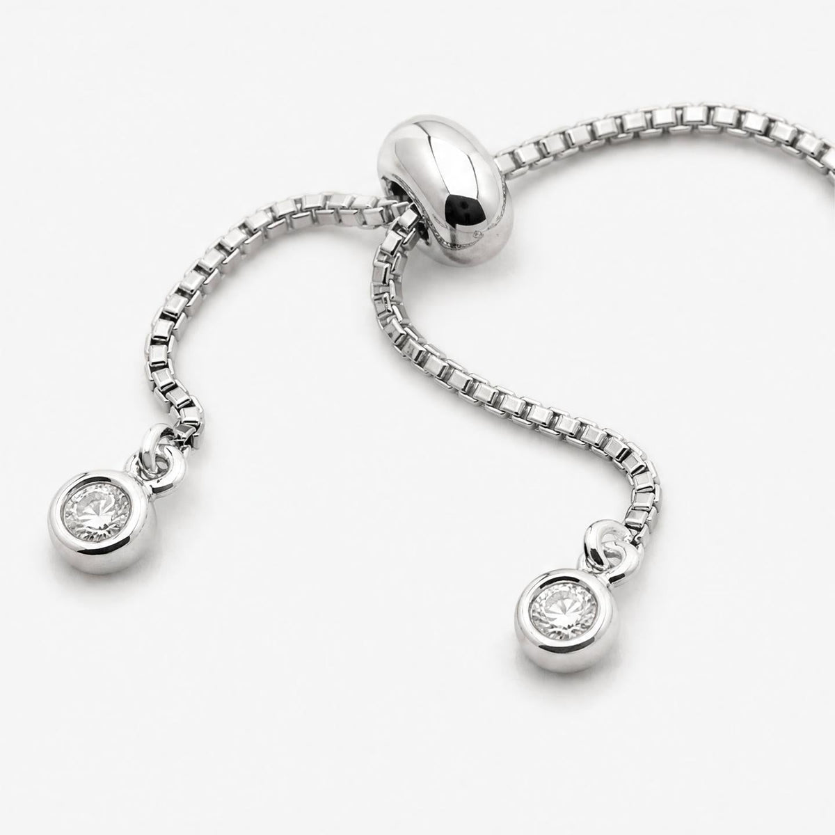 Adjustable Tennis Bracelet with Cubic Zirconia