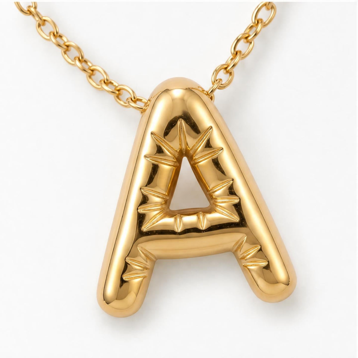 Bubble Initial Necklace