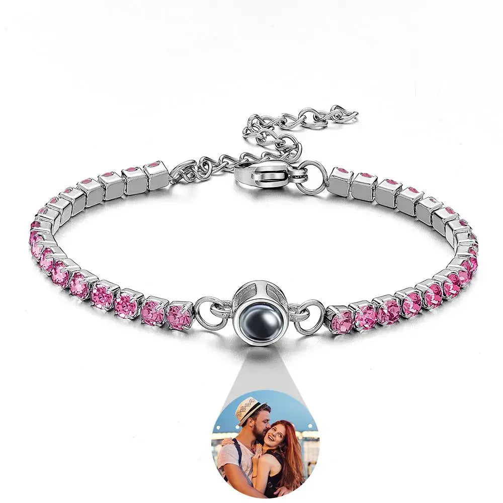 Personalized Photo Tennis Bracelet
