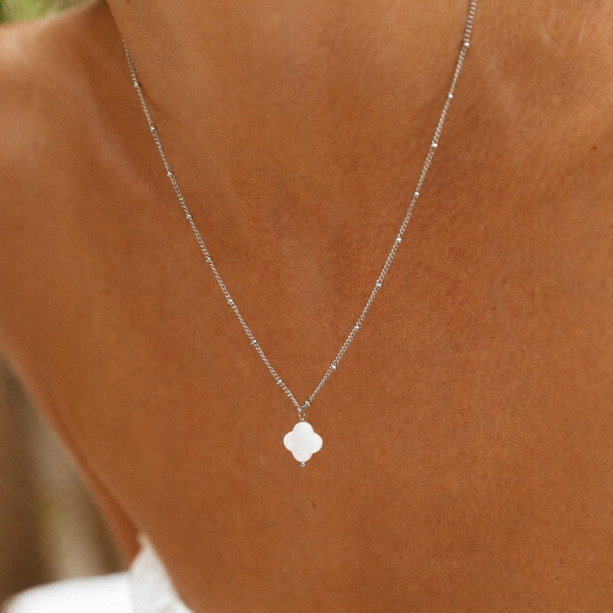 Necklace with Mother-of-Pearl Pendant